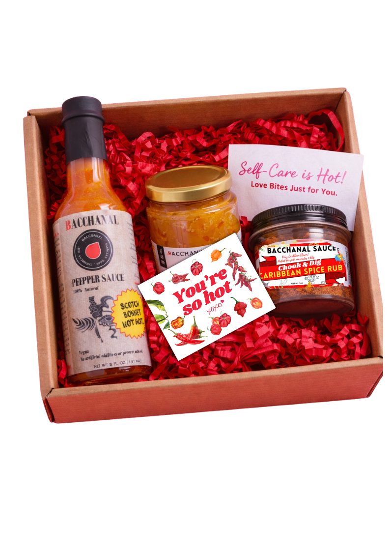 Love Bite Box Self Care Hot Sauce Spicy Set